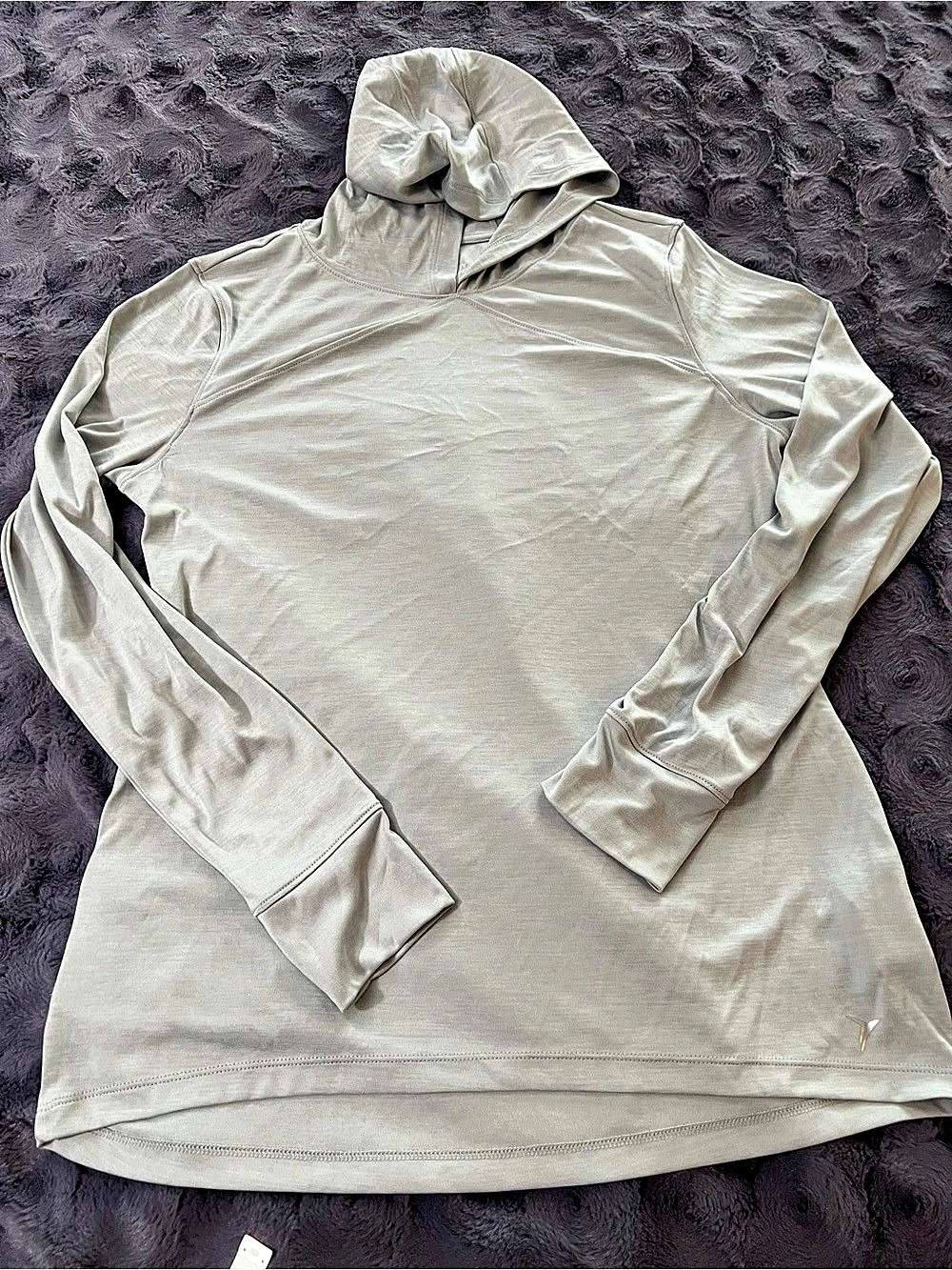 Old Navy Go-Dry Hoodie Gray Large